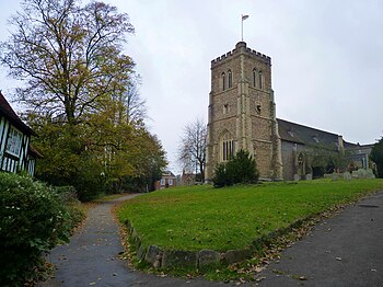 St Etheldreda's Church in Old Hatfield. Hatfield St Etheldreda.jpg