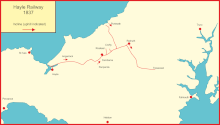 Hayle Railway System in 1837 Hayle Rly 1837 for wiki.gif