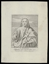 Print of John the Apostle made at ca. the end of the 16th c. - the beginning of the 17th c. Heilige Johannes.jpg