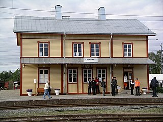 Hennan station vid Järnvägsmuseum i Gävle