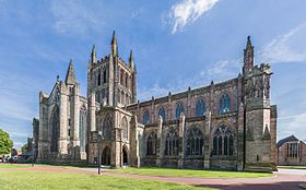 Hereford Cathedral Exterior from NW, Herefordshire, UK - Diliff.jpg