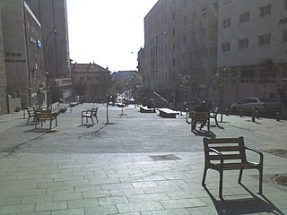 Hillel Street thoroughfare in Jerusalem, Israel