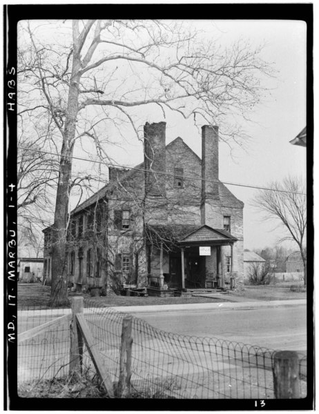 File:Historic American Buildings Survey Delos H. Smith, Photographer 1936 FRONT VIEW - Upper Marlboro Tavern, Main Street, Upper Marlboro, Prince George's County, MD HABS MD,17-MARBU,1-4.tif