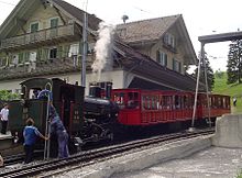 Historic steam on the Rigi Railways, the oldest rack railway in Europe Historic steam train on the Rigi.jpg