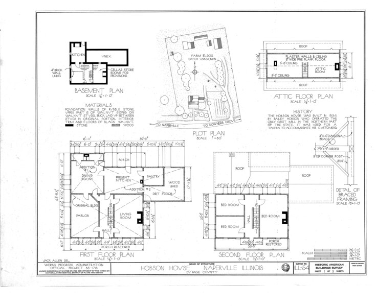 File:Hobson House, Naperville, Du Page County, IL HABS ILL,22-NAPVI.V,1- (sheet 1 of 3).tif