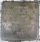 Hofheim am Taunus Stolperstein Am alten Bach 2-4 Selma Strahlheim.jpg