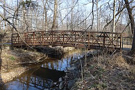 Footbridge between Holly Berry Court and Camp Alger Avenue