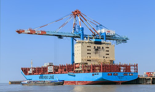 Container ship "Vilnia Mærsk" Bremerhaven