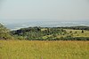 Vista desde el sudeste de Langen Rhön hasta Ilmenberg con la estación de montaña del remonte