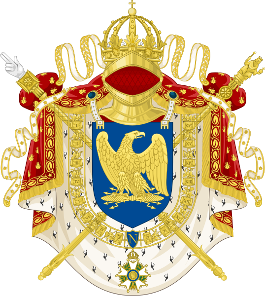 Hi ! New addition here :) 538px-Imperial_Coat_of_Arms_of_France_%281804-1815%29.svg