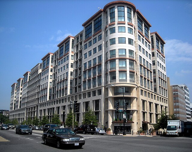 IFC headquarters building, designed by architect Michael Graves