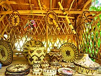 Basket crafts made by the Iraya Mangyan
