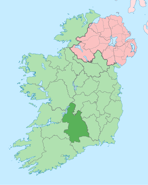 File:Island of Ireland location map Tipperary.svg