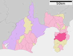 Location of Izu