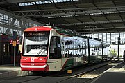 ケムニッツ中央駅前に停車するシティリンク（2017年撮影）