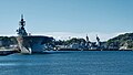 * Nomination: JS Izumo helicopter carrier, the JS Asahi-class destroyer DD-120 Shiranui, and the Kongou-class destroyers inside Yokosuka Naval Base.----Charlie fong 13:06, 19 September 2023 (UTC) * Review Strong blueish tint in the shadows (and noise) fixable? --Grunpfnul 09:27, 23 September 2023 (UTC)