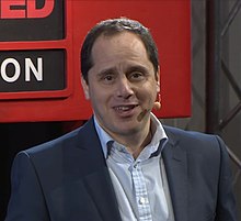 Freedman presenting a TEDx talk on "Secrets from a professional pickpocket" in 2012 James Freedman at TEDTalentSearch.jpg