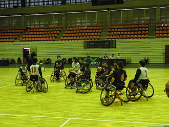 Wheelchair Basketball Asia Oceania Championship 2013 Japan womens wheelchair basketball team 2013.JPG