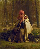 Jean-François Millet - Pastora sentada (1852) .jpg