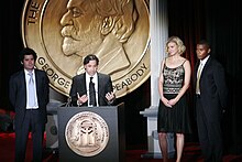 Jeffrey Reiner, Jason Katims, Adrianne Palicki and Gaius Charles accept the Peabody Award for Friday Night Lights, June 2007 Jeffrey Reiner, Jason Katims, Adrianne Palicki and Gaius Charles, June 2007 (5).jpg