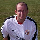 Defender Joe Keith played 246 games for Colchester between 1999 and 2005. Joe Keith Tilbury profile Photo.jpg