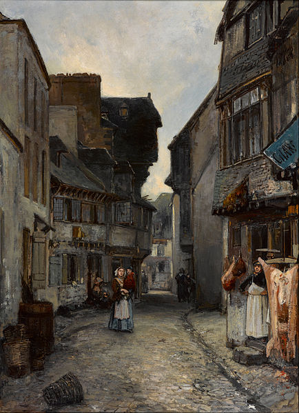 File:Johan Barthold Jongkind - A street in Landerneau - Google Art Project.jpg