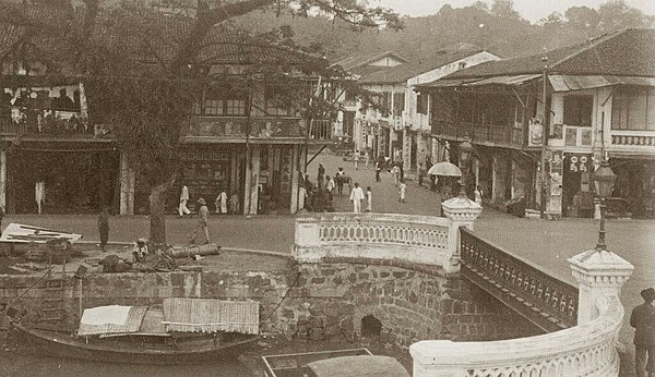 Johor Bahru town during the British period, c. 1920