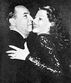 Rita Hayworth with first husband Edward Judson, 1942