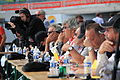 Français : Jury de la BAS lors de l'épreuve d'été du championnat national de bagadoù de 1ère division, organisée au stade du Moustoir à Lorient.