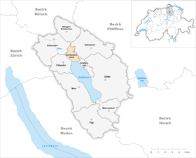 Map of Schwerzenbach