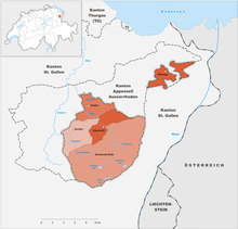 Bezirke (Orte) des Kantons Appenzell Innerrhoden