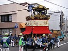 出来町天王祭の河水車 （2013年6月）