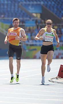 Katrin Muller-Rottgard. Athletics at the 2016 Summer Paralympics - Women's 200 metres T12 5 (cropped).jpg