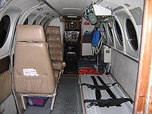 Unutrašnjost sanitetskog aviona