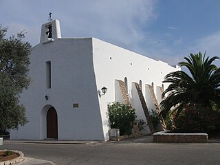 Es Cubells Village in Balearic Islands, Spain