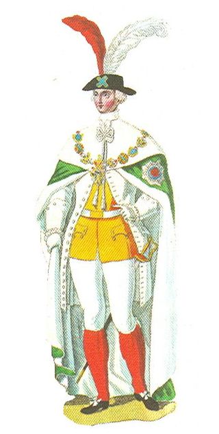 Kostuum van de Russische Orde van Sint-Andreas