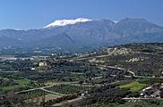 Blick von Phaistos auf das Ida-Gebirge