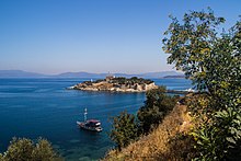 Güvercinada (Pigeon Island) derives its name in a similar fashion to Kuşadası (Bird Island).