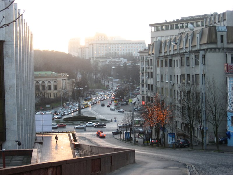 File:Kyiv - Parlament library view from Triokhsviatytelska.jpg