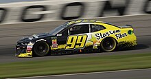 Kyle Weatherman in the No. 99 at Pocono Raceway in 2018. Kyle weatherman (43812425601).jpg