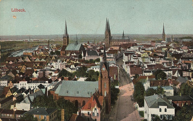 File:Lübeck, Schleswig-Holstein - Stadtansicht (Zeno Ansichtskarten).jpg