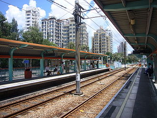 San Hui stop MTR Light Rail stop