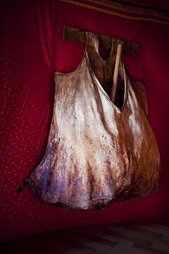 Leather pouch used for fermenting airag the traditional way