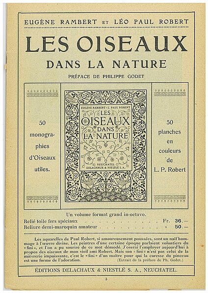 Fichier:Les oiseaux dans la nature, Eugène Rambert et Léo-Paul Robert, éditions Delachaux et Niestlé.jpg