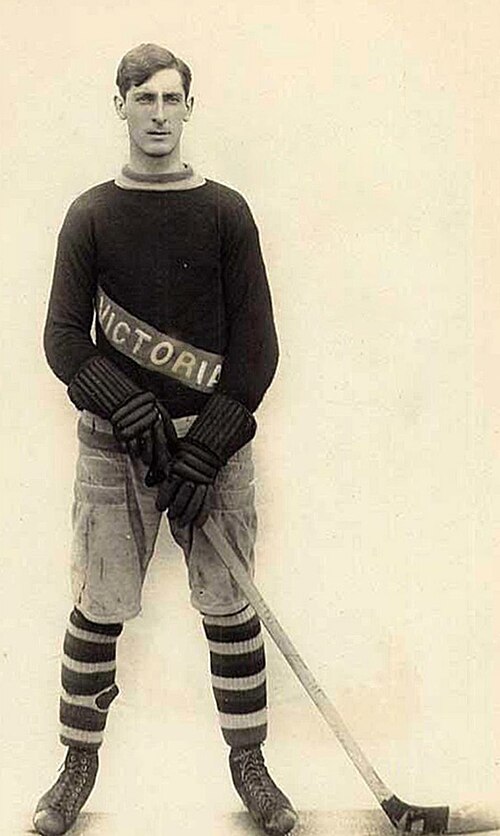 Patrick in 1912, with the Victoria Aristocrats