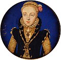 Miniatuurportret van Elizabeth I (ca. 1565)