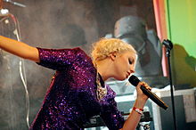 Little Boots performing at the Arvika Festival in 2009