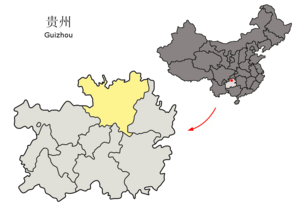 Zunyi en el mapa