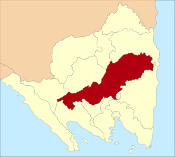 Location within Lampung