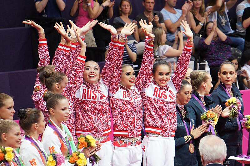 File:London 2012 Rhythmic Gymnastics - Winner Team Russia.jpg